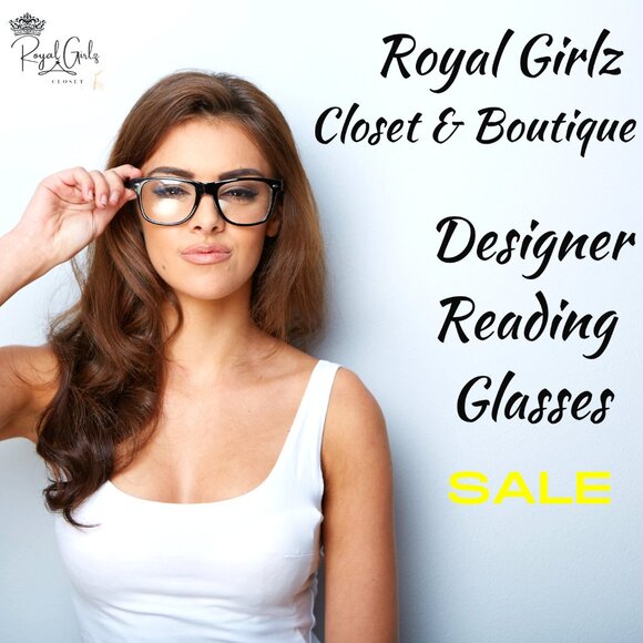 ROYAL GIRLZ CLOSET & BOUTIQUE DESIGNER READING GLASSES SALE - Picture 1 of 1